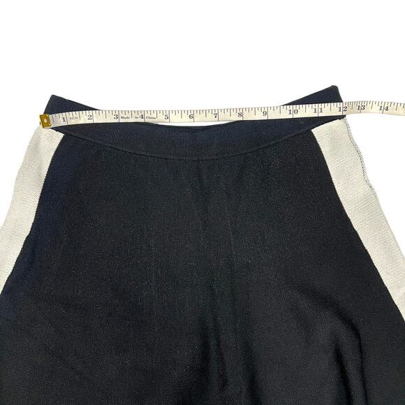 Atmosphere Skater Skirt‎ Sweater Knit Pull On A-Line Black White Women's UK 10 - Picture 4 of 6